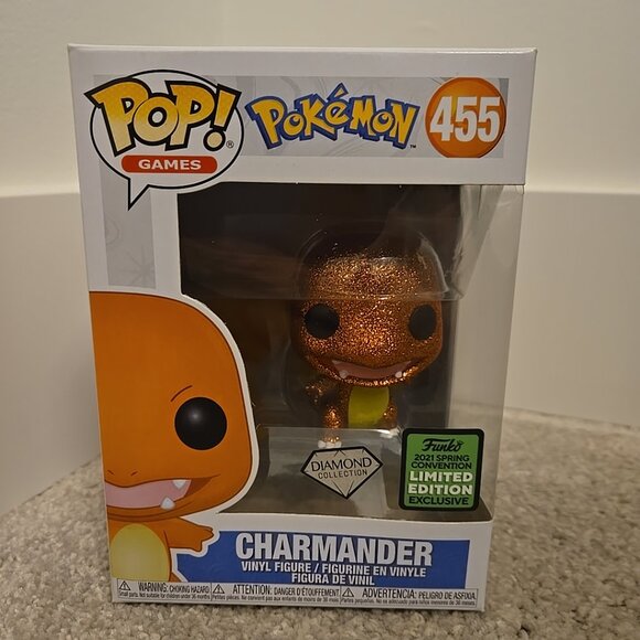 Funko Pop! Vinyl: Pokémon - Charmander (Diamond Glitter) - Target Emerald - Picture 1 of 6